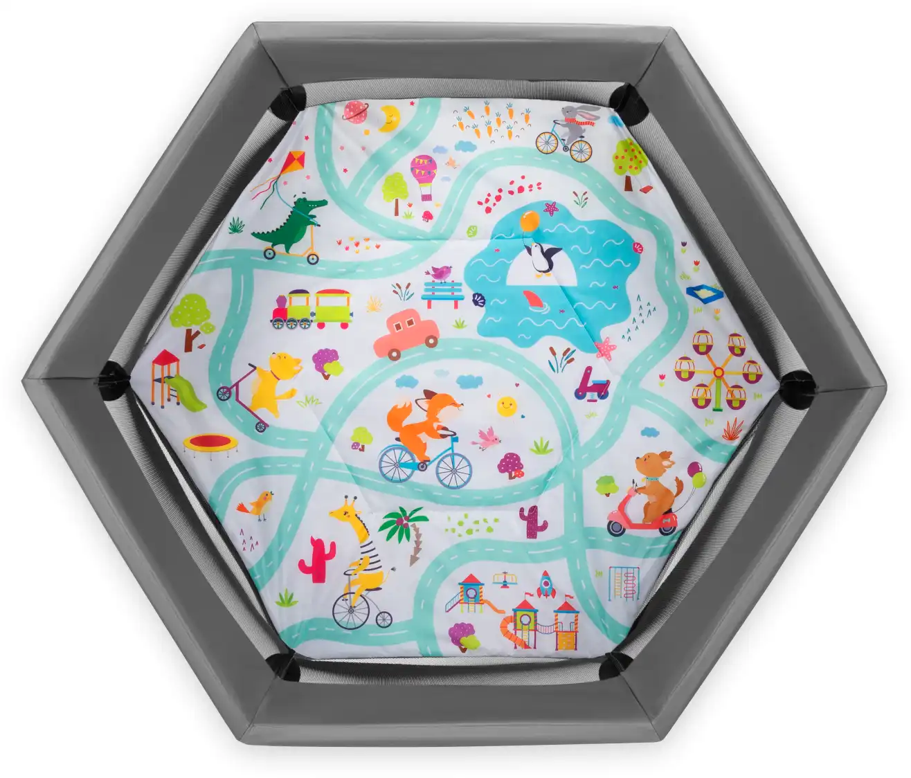 Дитячий манеж Lionelo Roel Multicolor